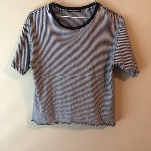 Brandy Melville Aleena navy striped t-shirt